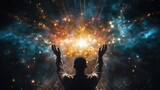 Spiritual awakening and enlightenment. Generative AI