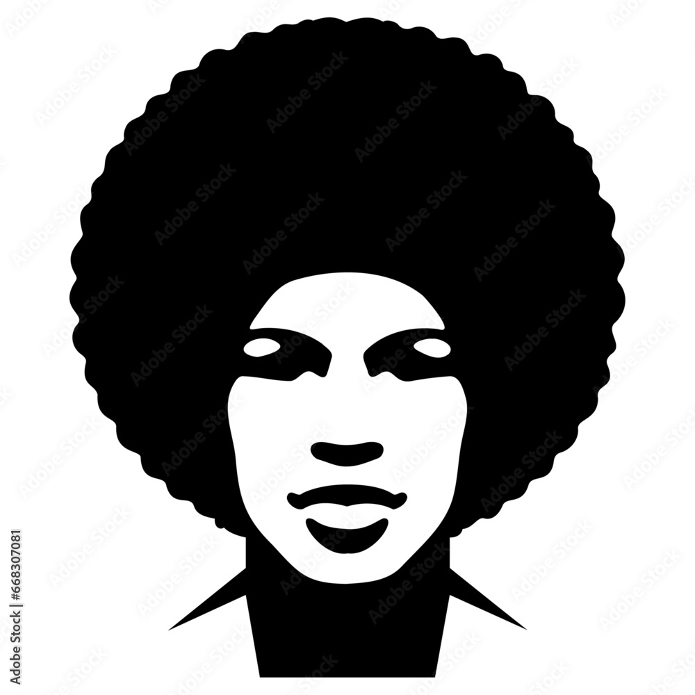 Afro Male Head Afro Male Head