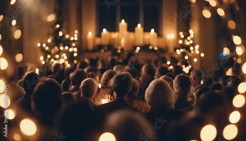 Serene Midnight Mass with Rejoicing Congregation