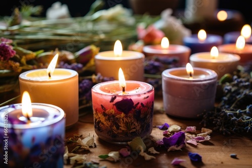 Handmade candle crafting  creating ambient scents for relaxation