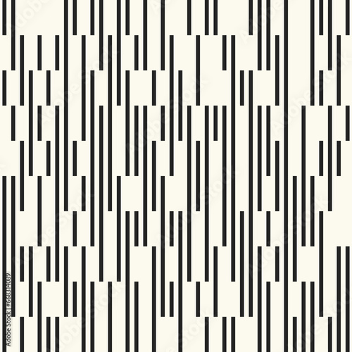 Monochrome Broken Striped Textured Pattern