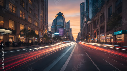 Capturing the dynamic cityscape at twilight