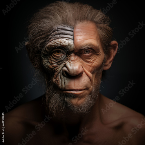 Half ape half man photo