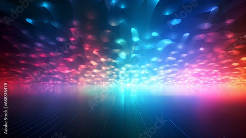 RGB LED graphical abstract background, subtle, banner for text overlay. generative AI