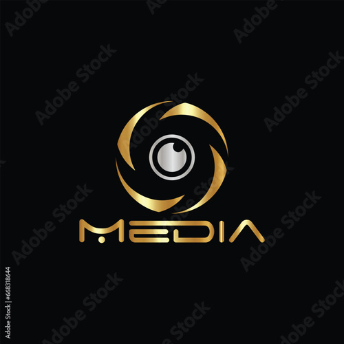 photo studio booth logo design vector