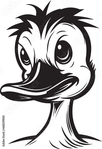 The Ugly Duckling, Vector Template for Cutting and Printing