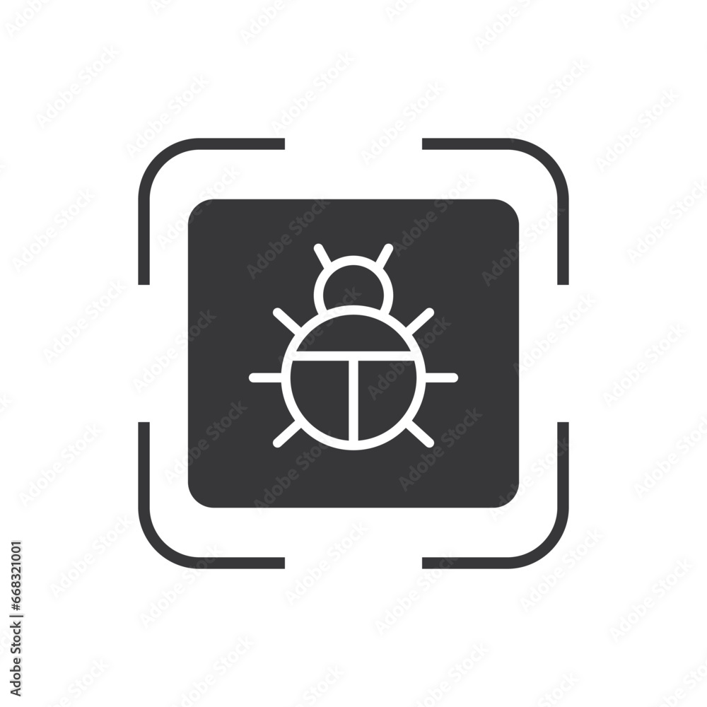Virus Scanning Icon - Malware Icon Virus Scanning Icon - Malware Icon
