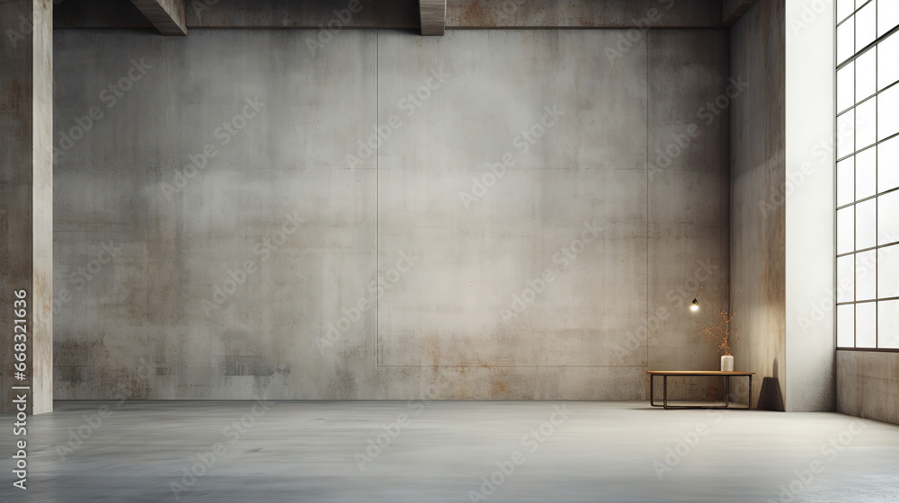 industrial loft space, urban gray and concrete color palette, generative ai industrial loft space, urban gray and concrete color palette, generative ai
