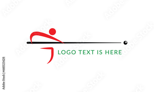 G billiard logo, G logo, G 8 ball logo icon