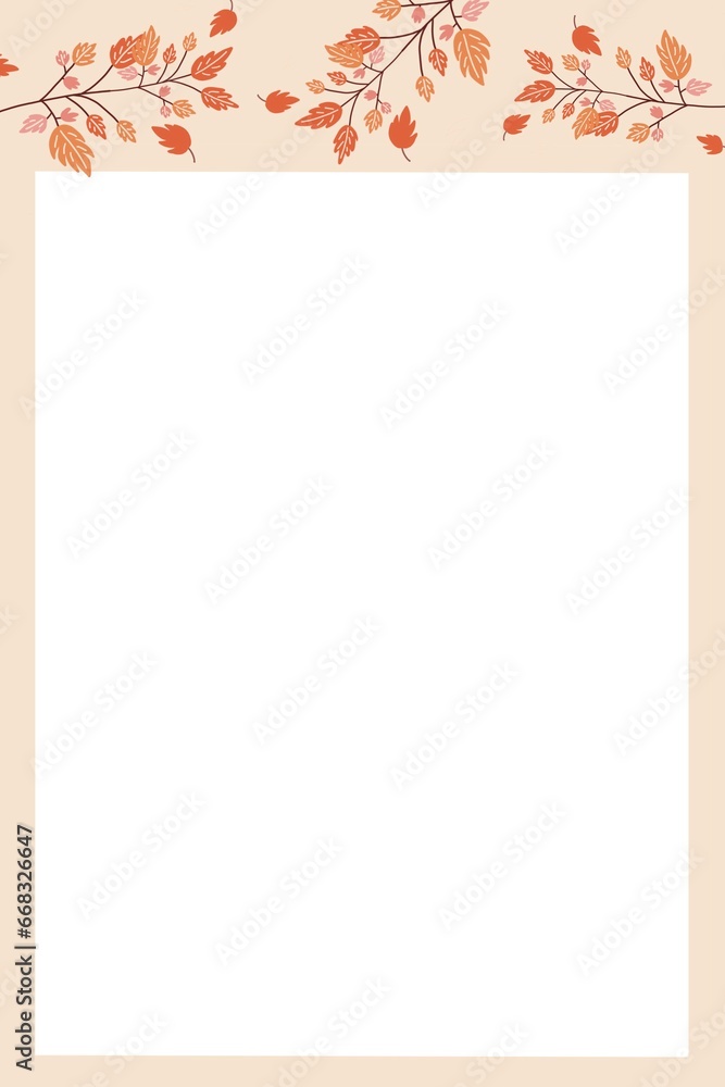 Obraz premium autumn leaves frame