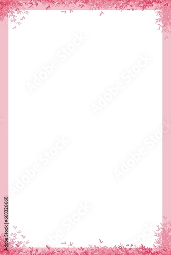 Wallpaper Mural pink frame with hearts Torontodigital.ca