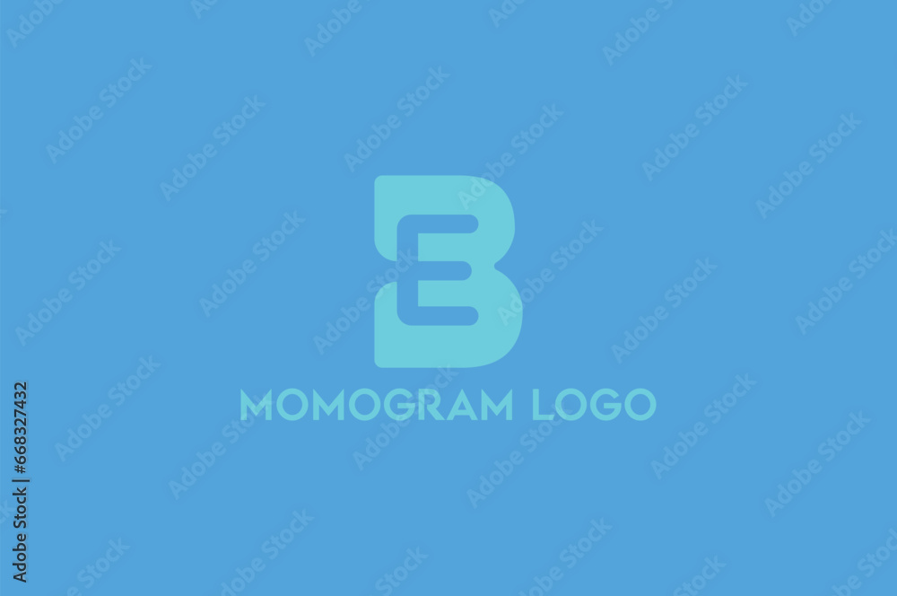 Luxury, monogram, Creative Latter, B E logo design Luxury, monogram, Creative Latter, B E logo design