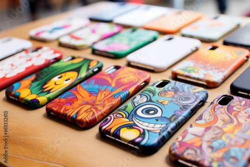 Colorful mobile phone cases