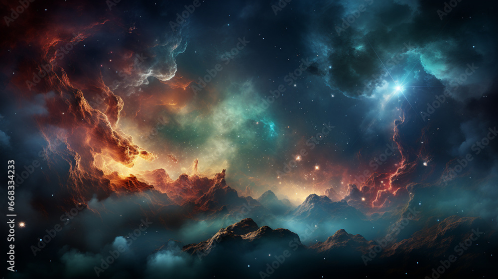 lights of space wallpaper background