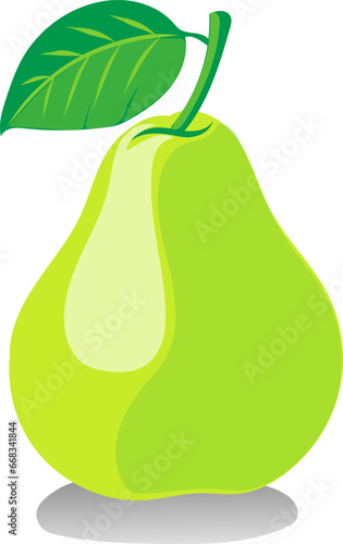 pear on a white background