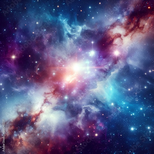 Nebula Dreams: A Mesmerizing Galaxy Background © MYN Studio