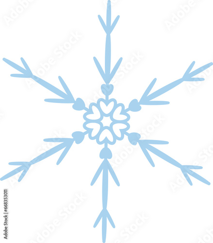 Exquisite Snowflake Intricately Detailed Vector Illustration Perfect Winter themed Imagery Captivating Masterfully сrafted Snow Design projects December holidays concept Festive element with heart Joy