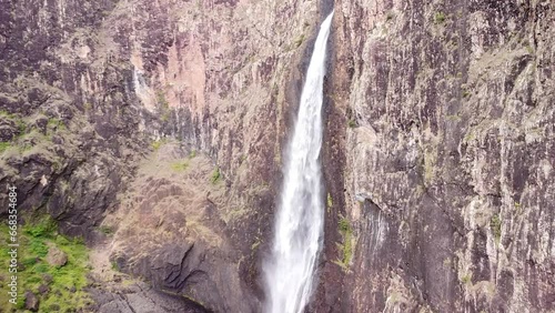 Drone Footage of Wallaman Falls in Girringun National Park, Queensland, Australia