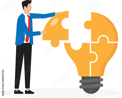 Problem solver, get solution to overcome difficulty, idea, creativity or innovation to fix problem or trouble concept

