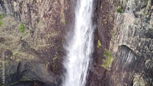 Drone Footage of Wallaman Falls in Girringun National Park, Queensland, Australia