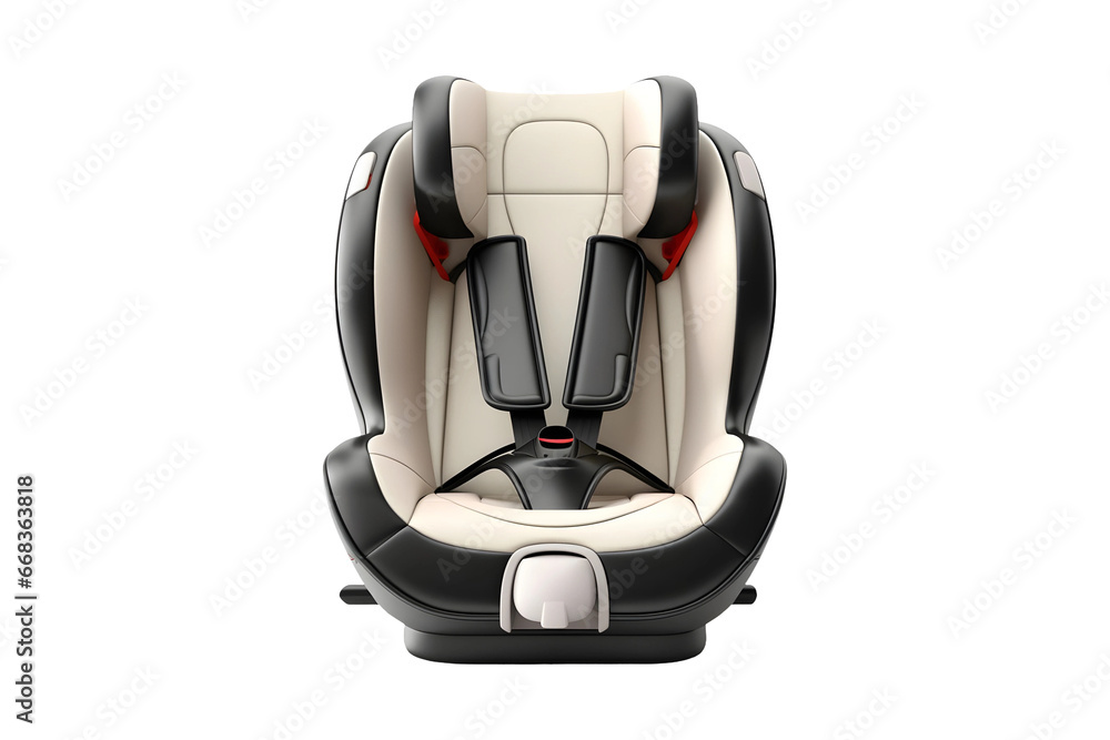 Front view of a Baby Carrier Seat or Baby car seat (Cutout PNG) isolated on a transparent background, AI Front view of a Baby Carrier Seat or Baby car seat (Cutout PNG) isolated on a transparent background, AI