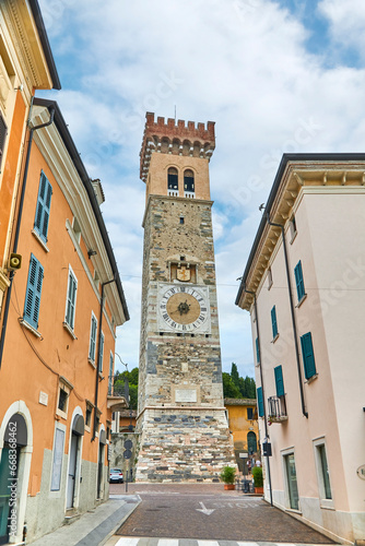 Wallpaper Mural View of the city tower (Torre civica) in Lonato del Garda, in Brescia, Italy. Torontodigital.ca