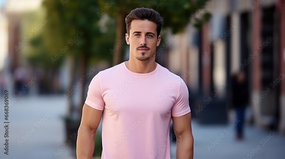 Man Wearing White Tee Shirt Mockup Placement. Shirt Mockup Template. Male Wearing Casual Tee Shirt
Man Wearing White Tee Shirt Mockup Placement. Shirt Mockup Template. Male Wearing Casual Tee Shirt
