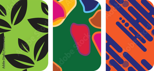colorful feathers and flowers. Perfect design for notebooks, planners, brochures, diaries,  books, catalogs etc. Seamless patterns . 