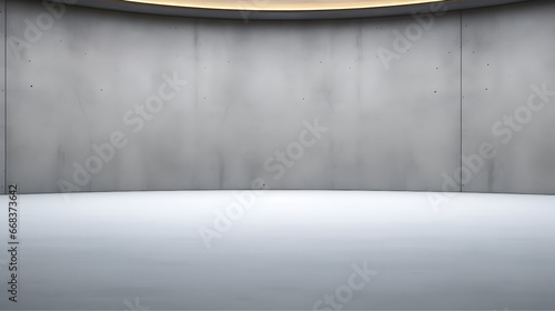 Empty modern concrete interior with mock up place. 3D Rendering.