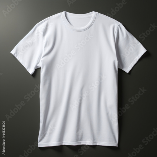 Fondo de estilo mockup con detalle de camiseta de color blanco sobre fondo oscuro