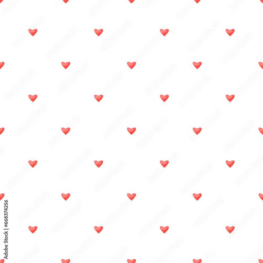 Seamless pattern with small pink hearts on a white background. Valentines day Background. Love Romantic Theme. Vector Texture with Small hearts. Minimalist Design for Wrapping, Fabric, Wedding Decor Seamless pattern with small pink hearts on a white background. Valentines day Background. Love Romantic Theme. Vector Texture with Small hearts. Minimalist Design for Wrapping, Fabric, Wedding Decor