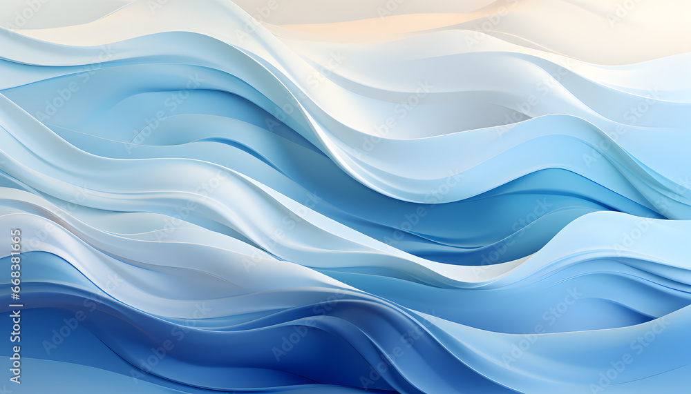 Abstract winter background with flowing blue and white wavy lines, perfect for New Year celebration. Ideal for text and design, resembling frozen ocean waves. Abstract winter background with flowing blue and white wavy lines, perfect for New Year celebration. Ideal for text and design, resembling frozen ocean waves.