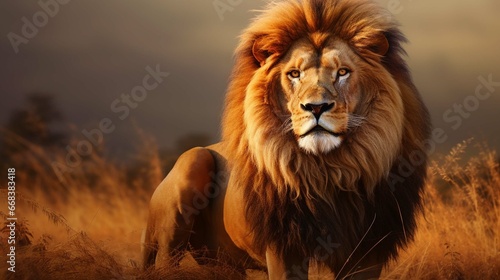 lion isolated on white background © Nabeel