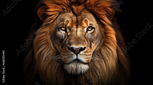 lion isolated on white background © Nabeel