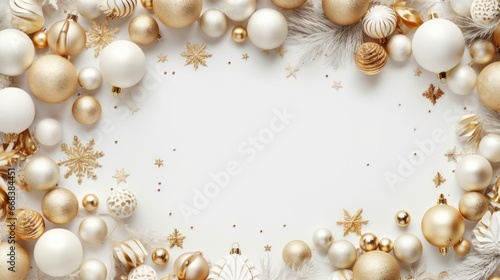 Perfect Christmas elegant background with decorations © Dash