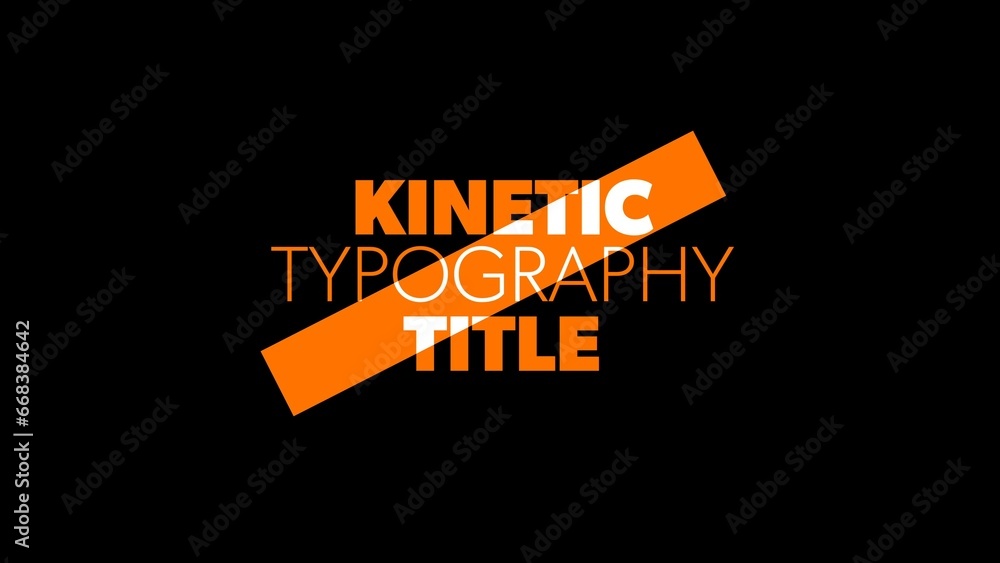 Dynamic Text Inverted Kinetic Typography Title Stock Template | Adobe Stock