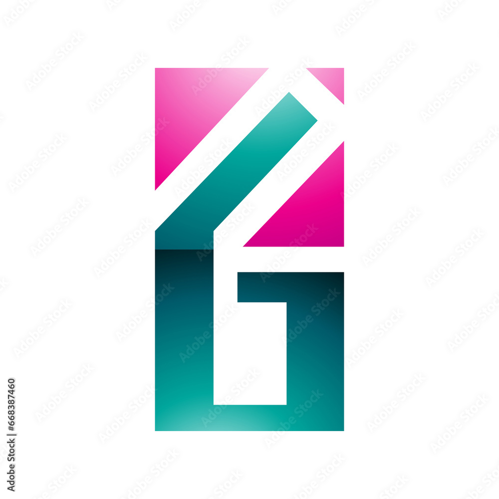 Persian Green and Magenta Glossy Rectangular Letter G or Number 6 Icon Persian Green and Magenta Glossy Rectangular Letter G or Number 6 Icon
