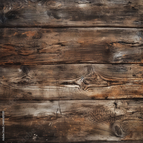 Fondo con detalle y textura de superficie con tablones de madera antigua con vetas y nudos