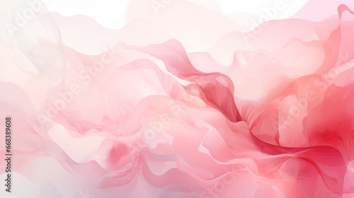 abstract pink waves watercolor background ai generated