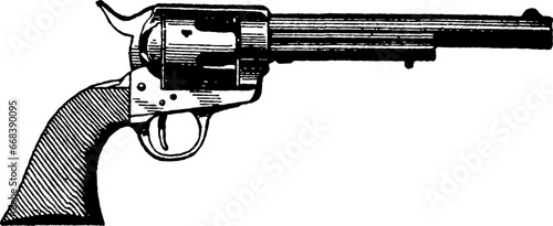 Revolver Pistol illustration