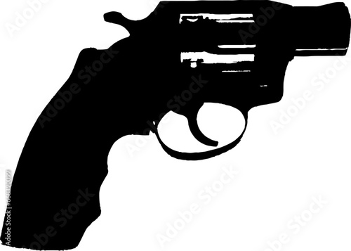 Fotografering Revolver Pistol illustration