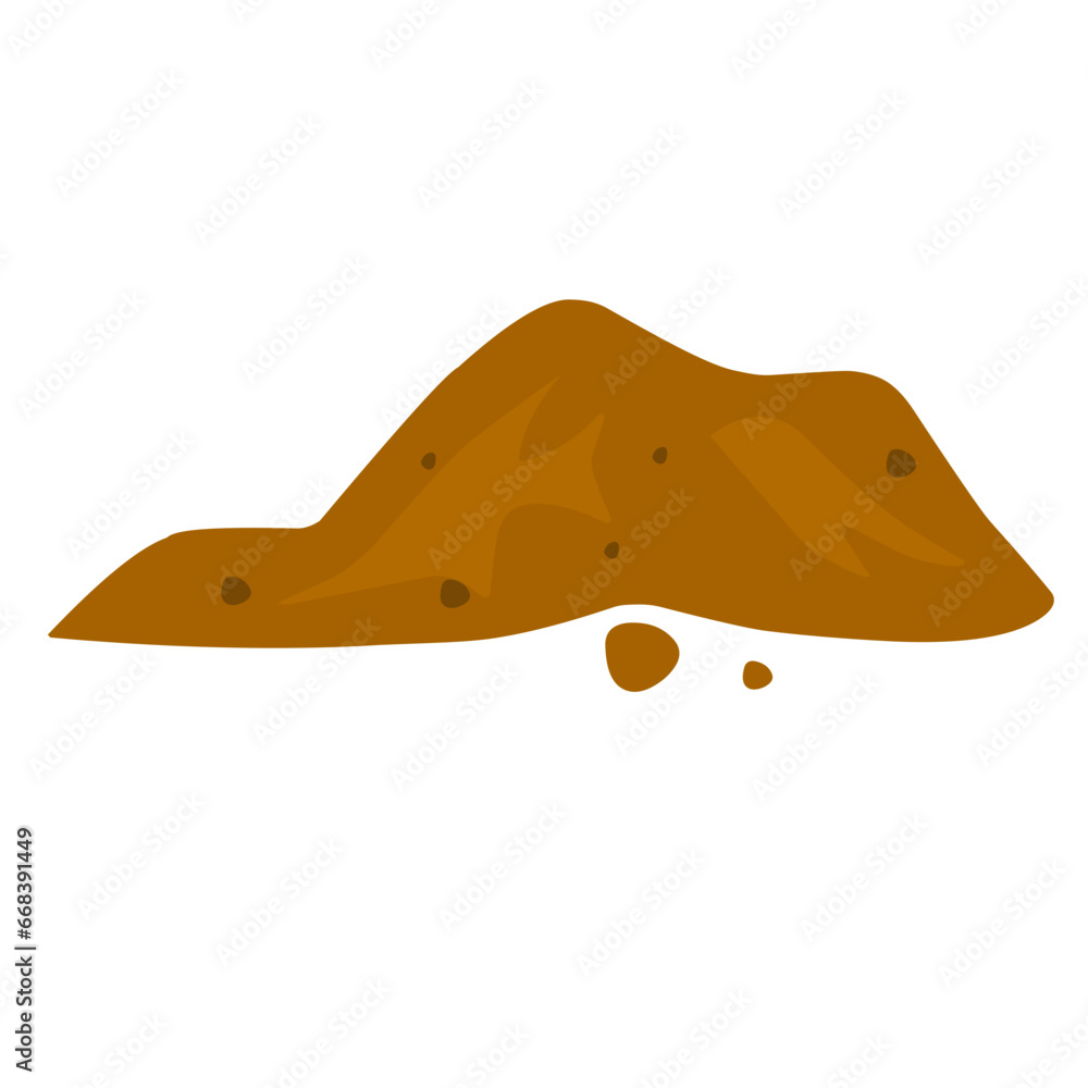 illustration of a pile of soil