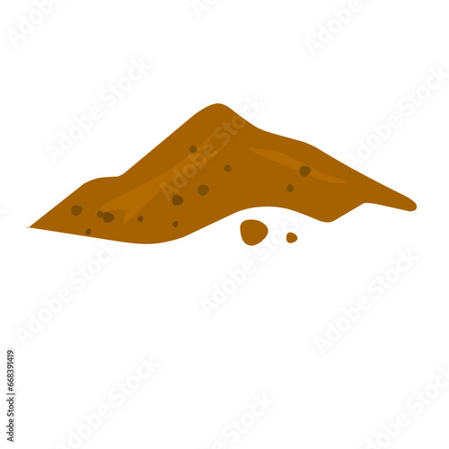 illustration of a pile of soil