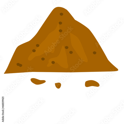 illustration of a pile of soil