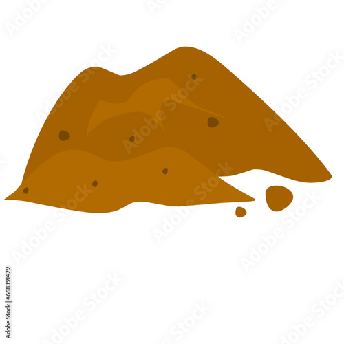illustration of a pile of soil