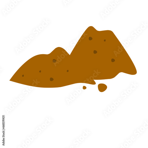 illustration of a pile of soil