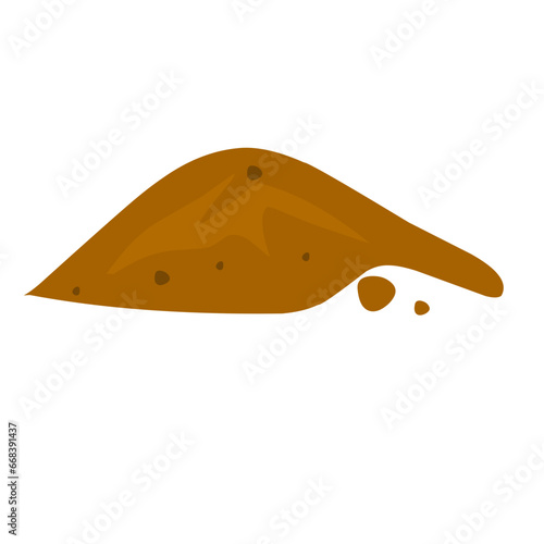 illustration of a pile of soil