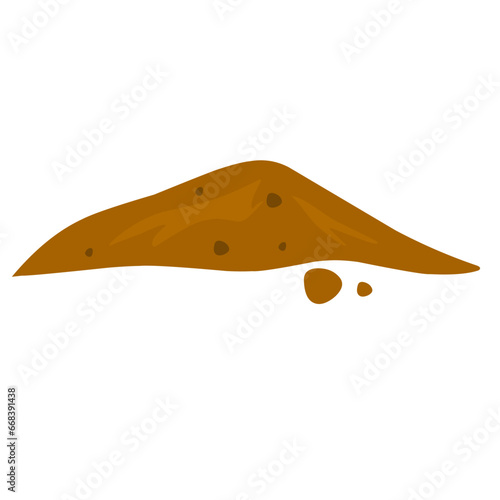 illustration of a pile of soil
