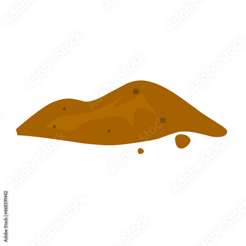 illustration of a pile of soil