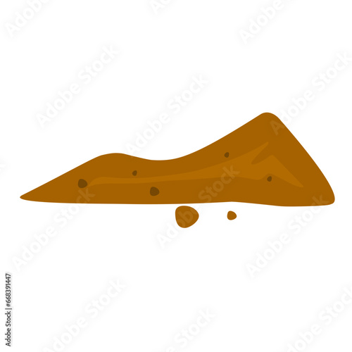 illustration of a pile of soil